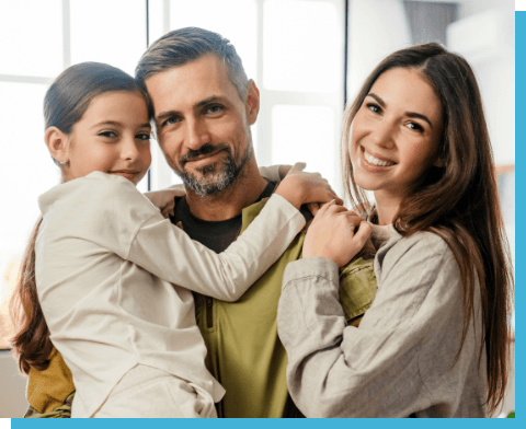 photo of smiling family
